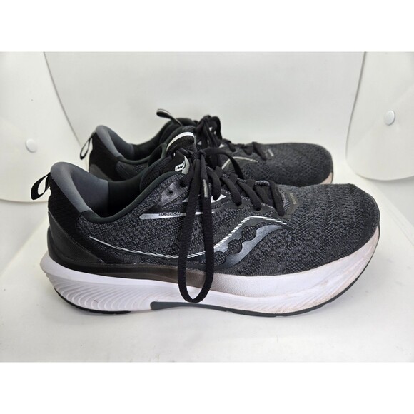 Saucony Echelon 9 Shoes Women's 9 Wide Black Running Athletic Training Sneakers - Picture 1 of 8